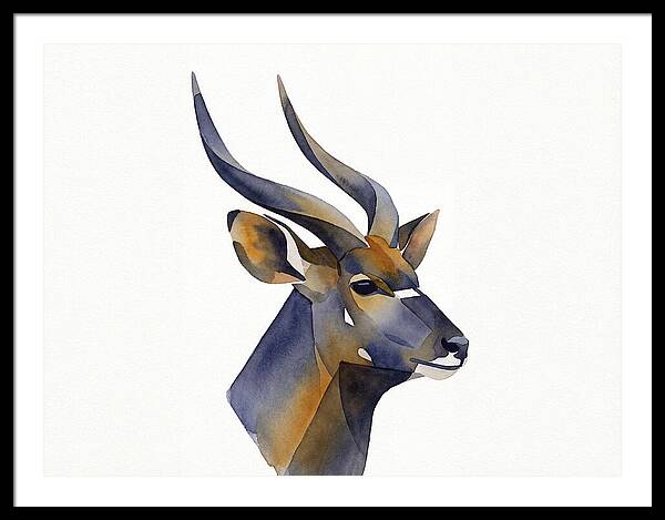 Nyala In Watercolor Style