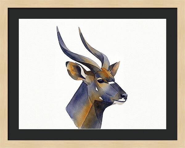 Nyala In Watercolor Style
