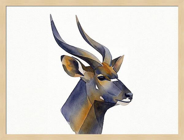 Nyala In Watercolor Style