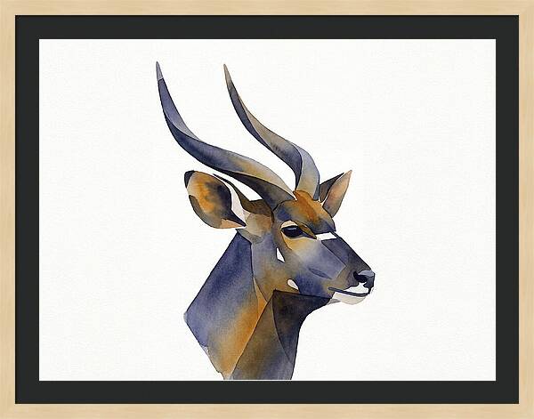 Nyala In Watercolor Style