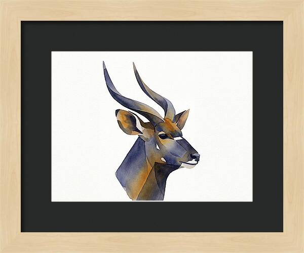 Nyala In Watercolor Style