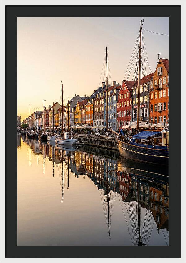 Nyhavn Canal At Golden Hour