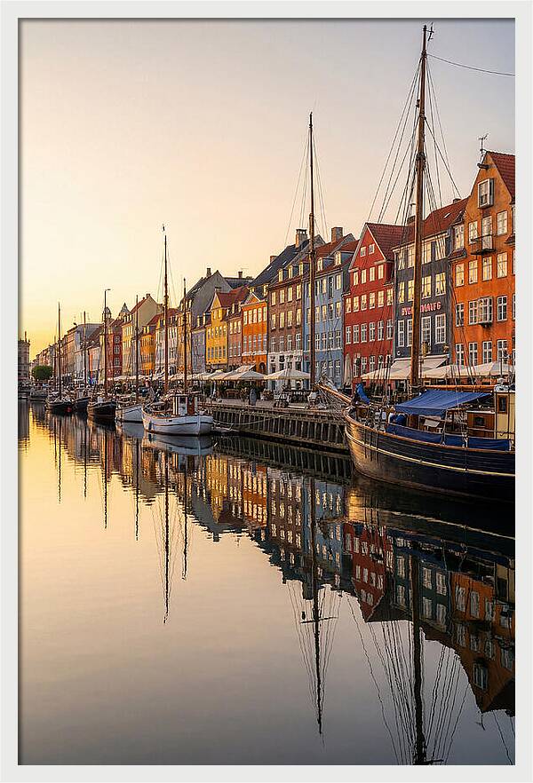 Nyhavn Canal At Golden Hour