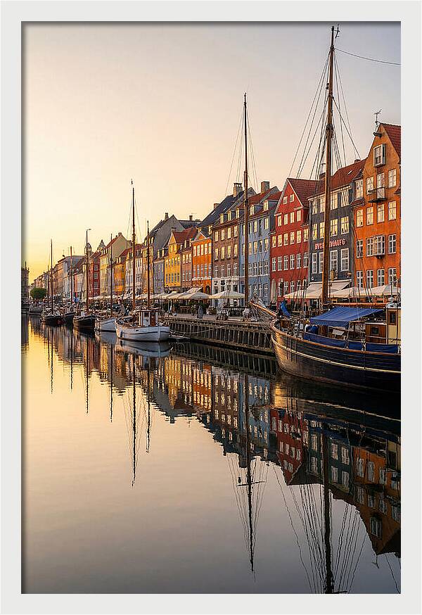 Nyhavn Canal At Golden Hour