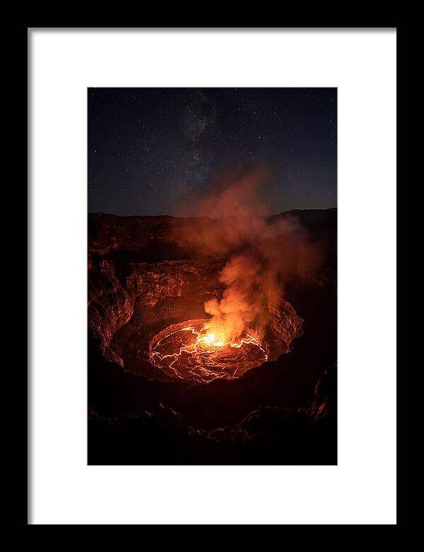 Nyiragongo Volcano Lava Lake At Night