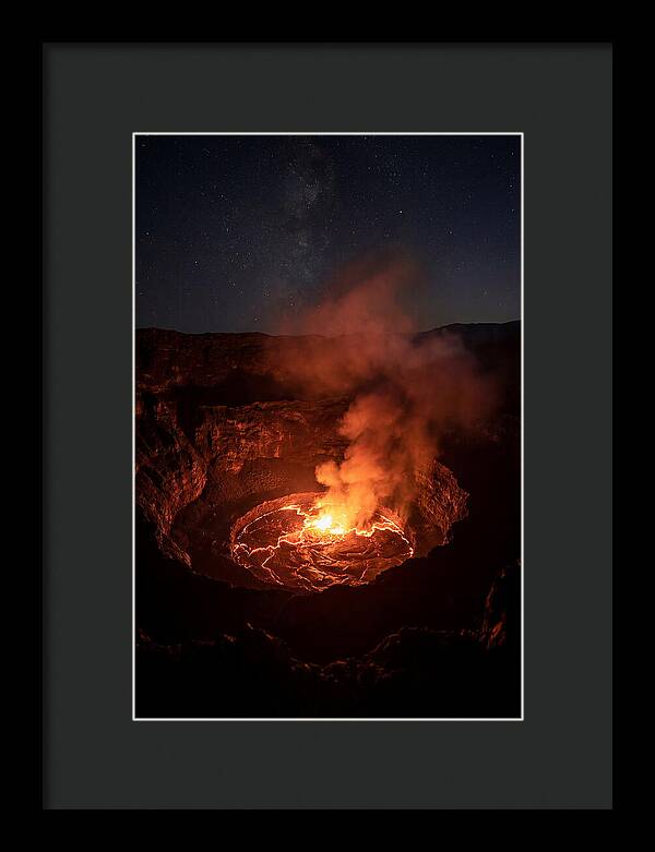 Nyiragongo Volcano Lava Lake At Night