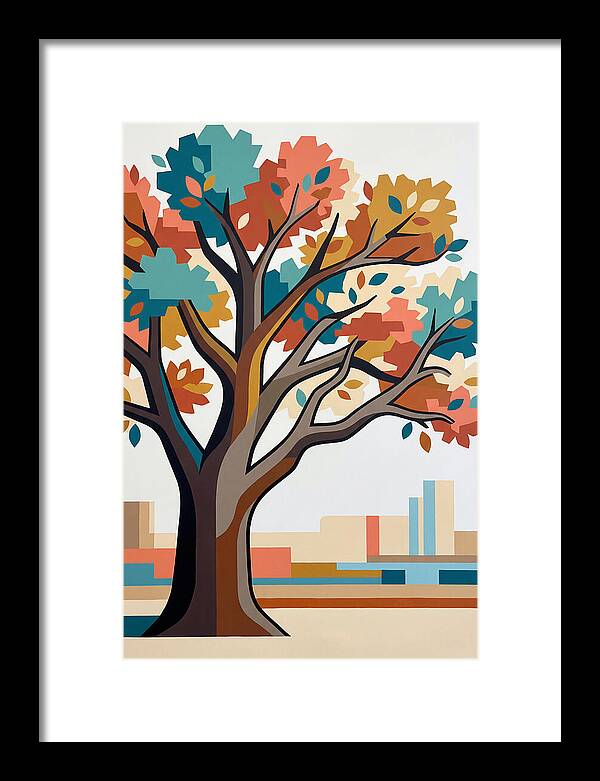 Oak Tree In Autumn Colors
