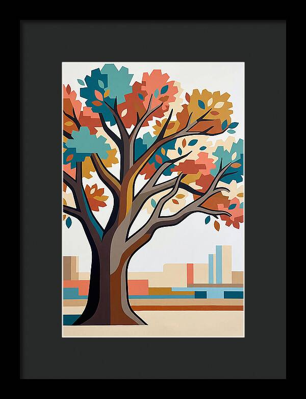 Oak Tree In Autumn Colors