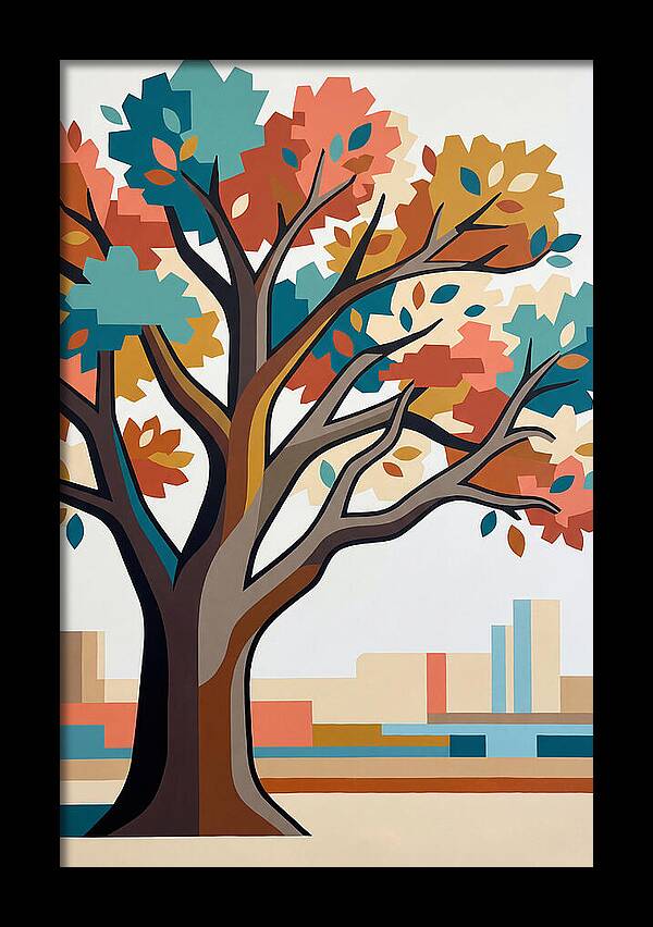 Oak Tree In Autumn Colors