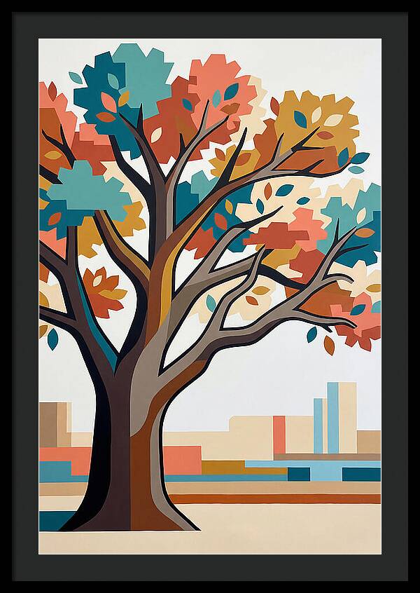Oak Tree In Autumn Colors