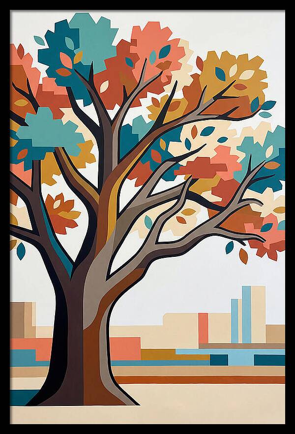 Oak Tree In Autumn Colors