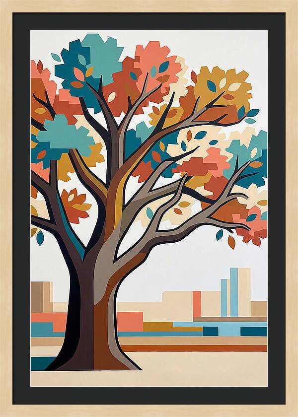Oak Tree In Autumn Colors