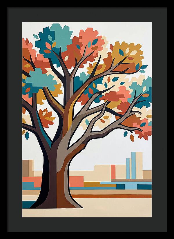 Oak Tree In Autumn Colors