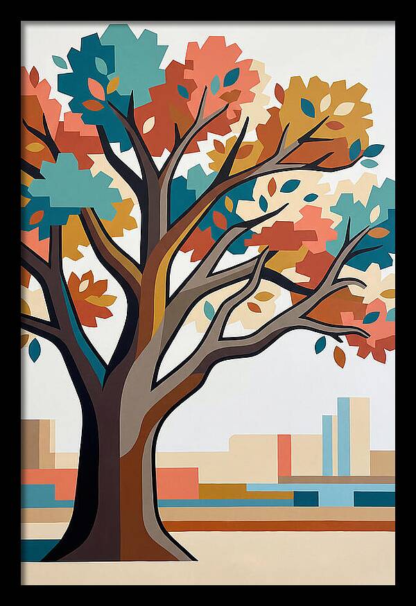 Oak Tree In Autumn Colors