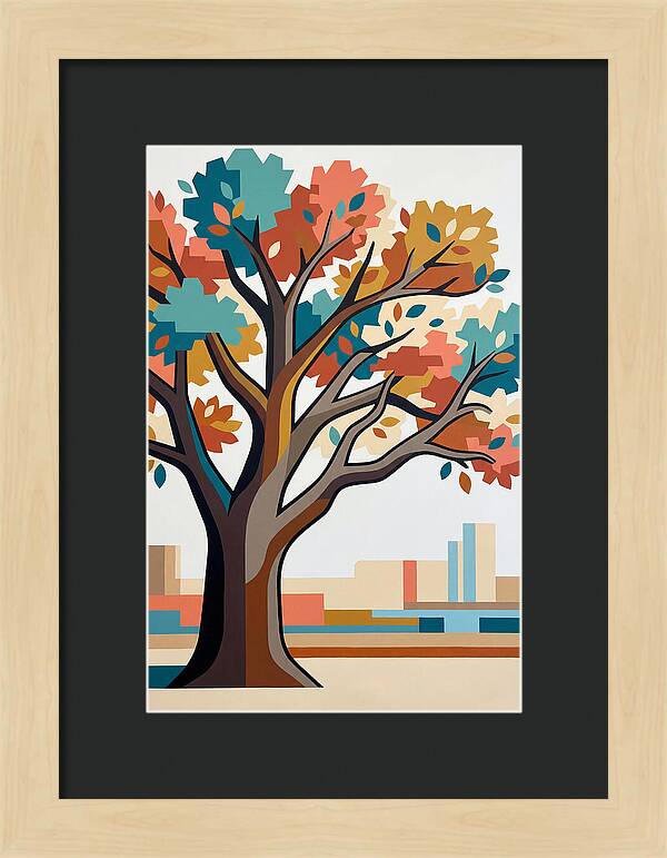 Oak Tree In Autumn Colors
