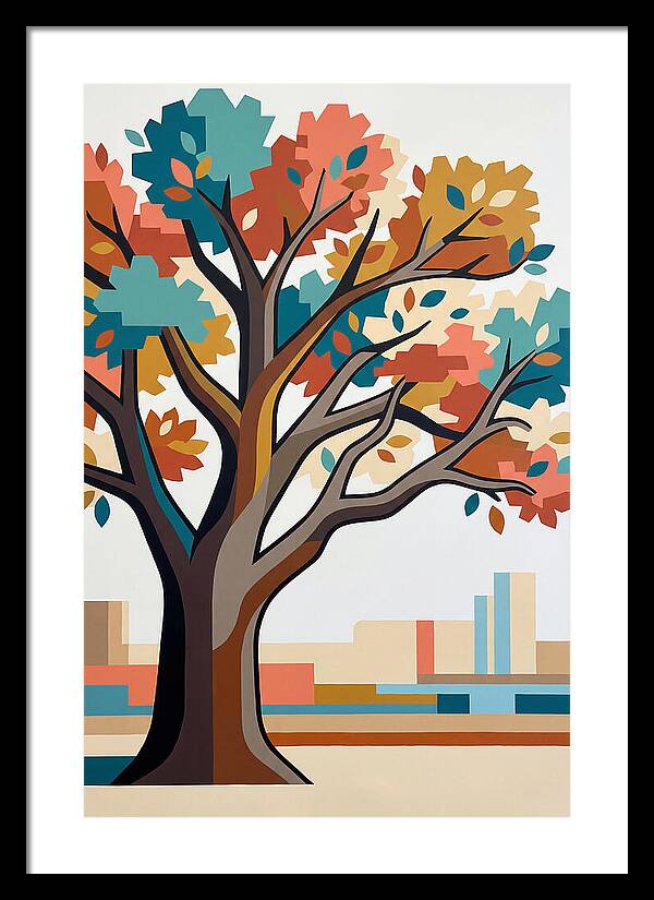 Oak Tree In Autumn Colors