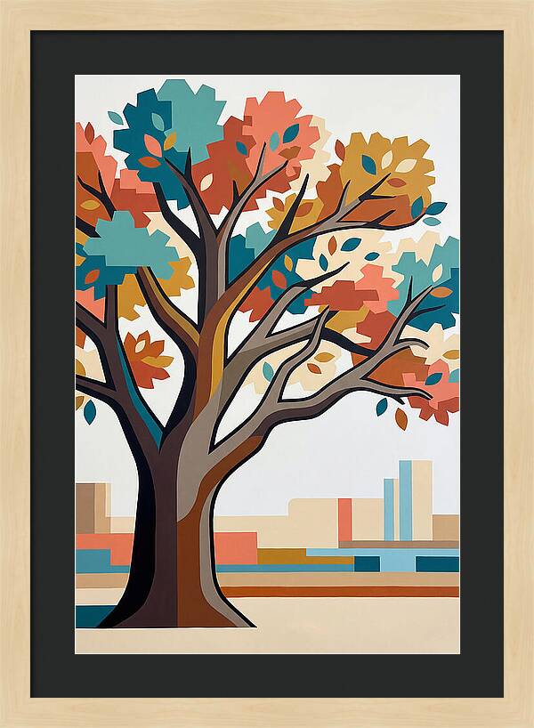 Oak Tree In Autumn Colors