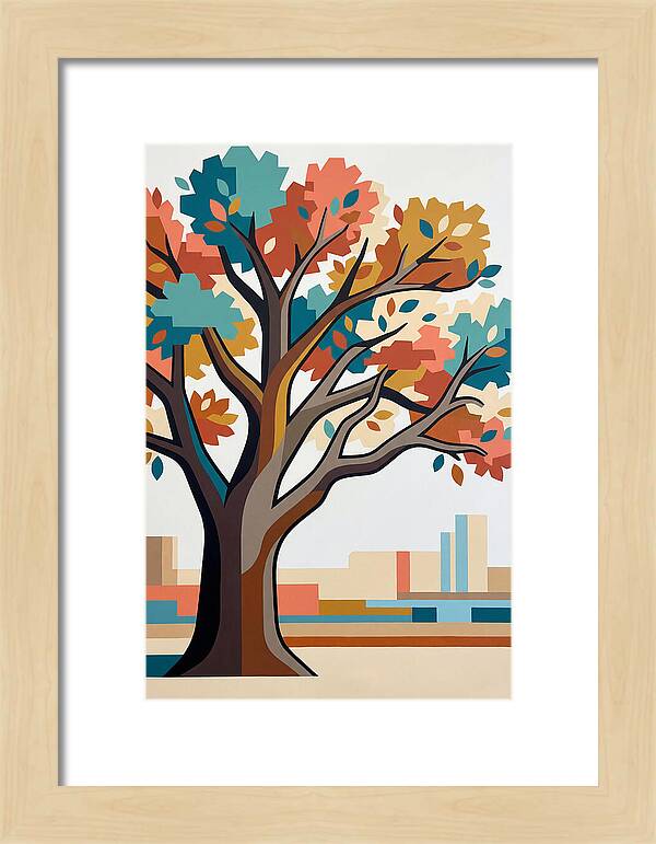Oak Tree In Autumn Colors