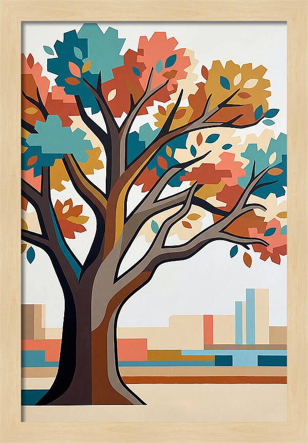 Oak Tree In Autumn Colors