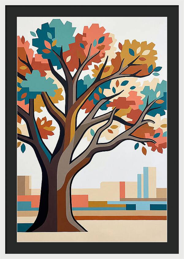 Oak Tree In Autumn Colors