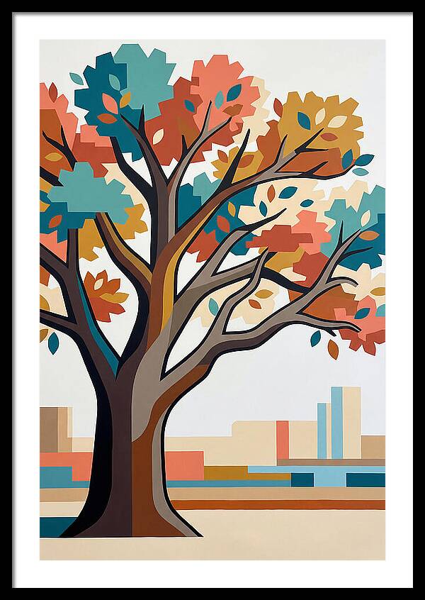 Oak Tree In Autumn Colors