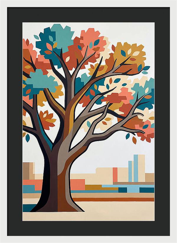 Oak Tree In Autumn Colors