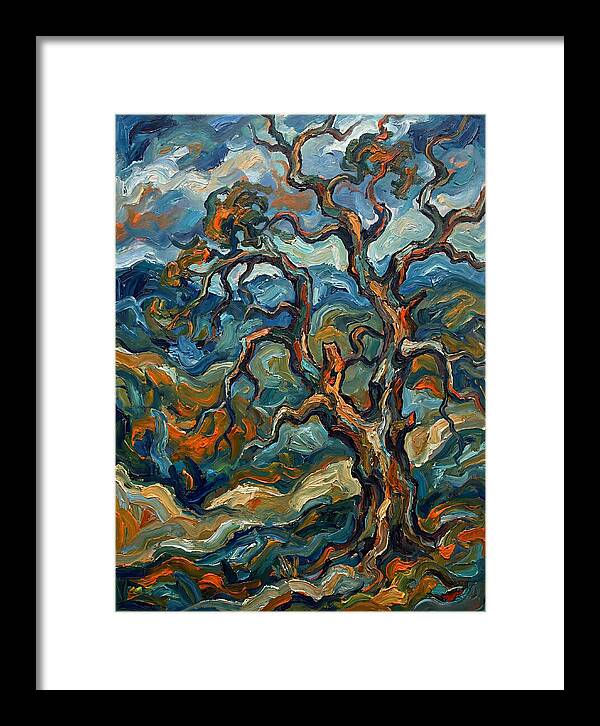 Oak Tree In Expressionist Style