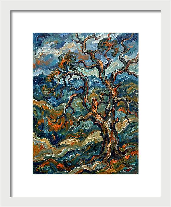 Oak Tree In Expressionist Style