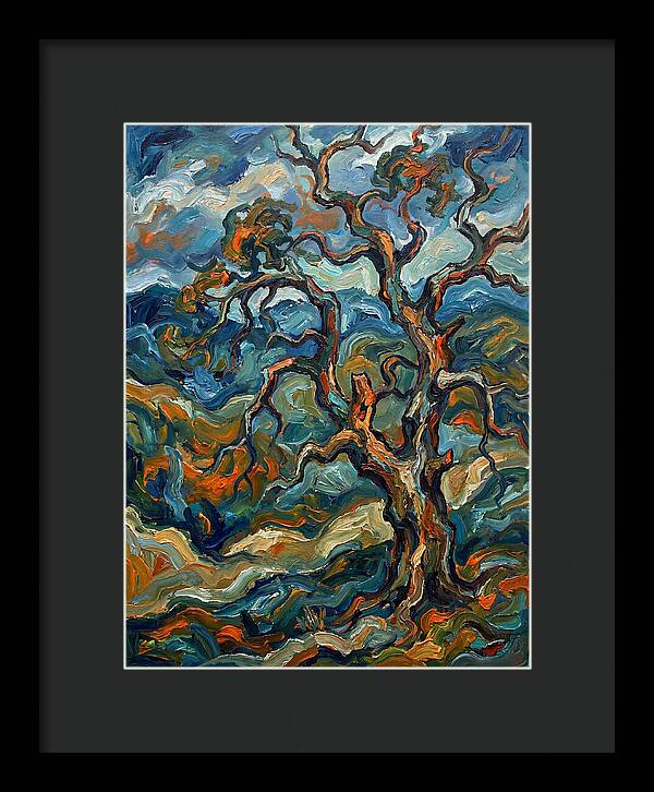 Oak Tree In Expressionist Style