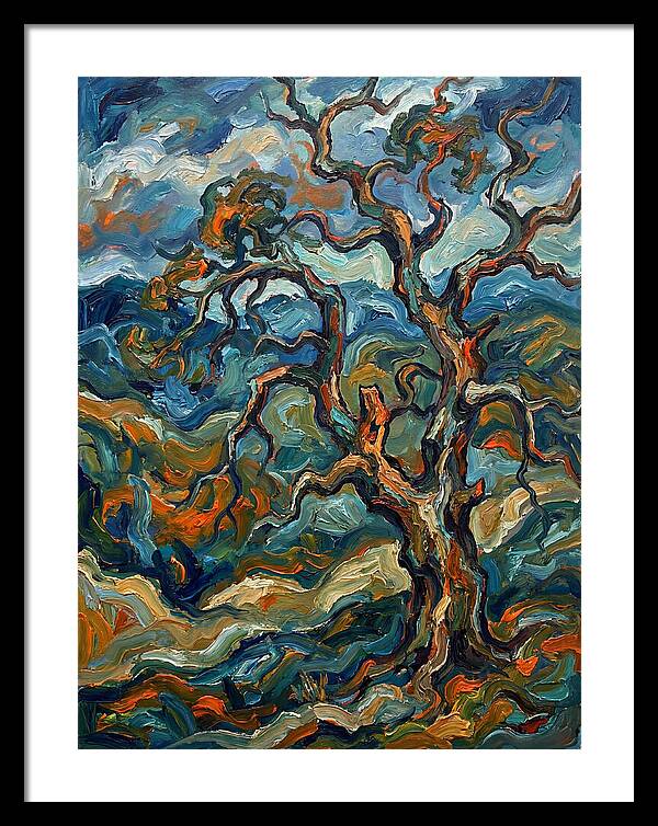 Oak Tree In Expressionist Style