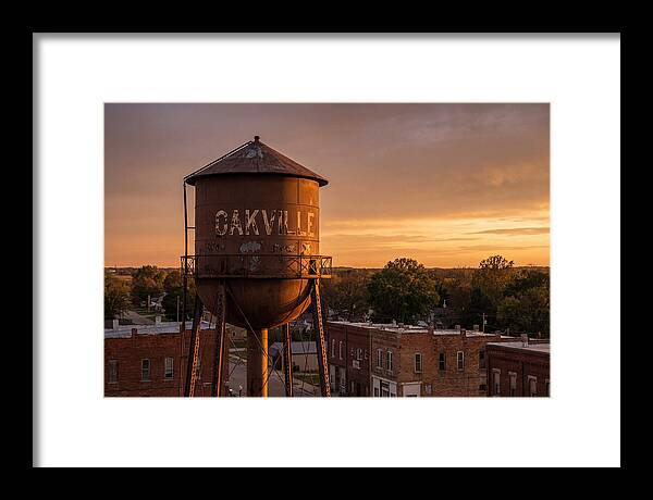 Oakville Water Tower At Sunset