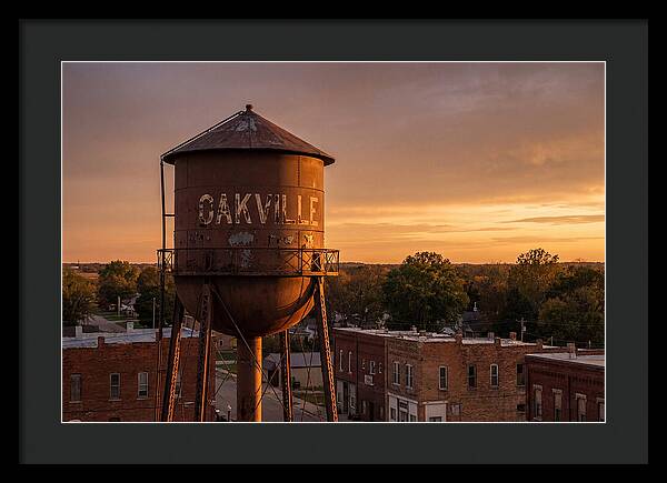 Oakville Water Tower At Sunset