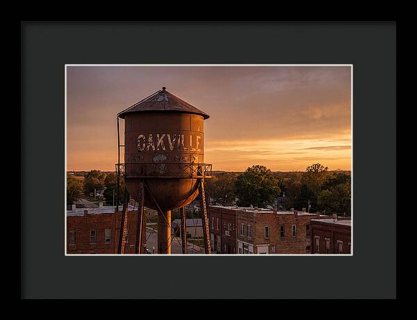Oakville Water Tower At Sunset