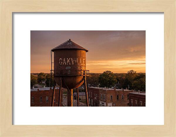 Oakville Water Tower At Sunset