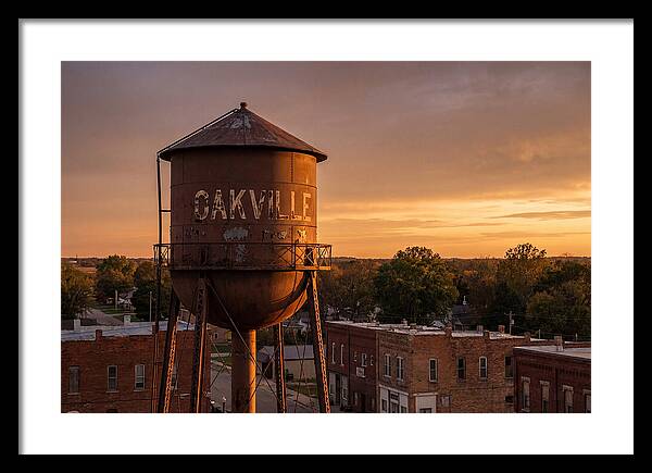 Oakville Water Tower At Sunset