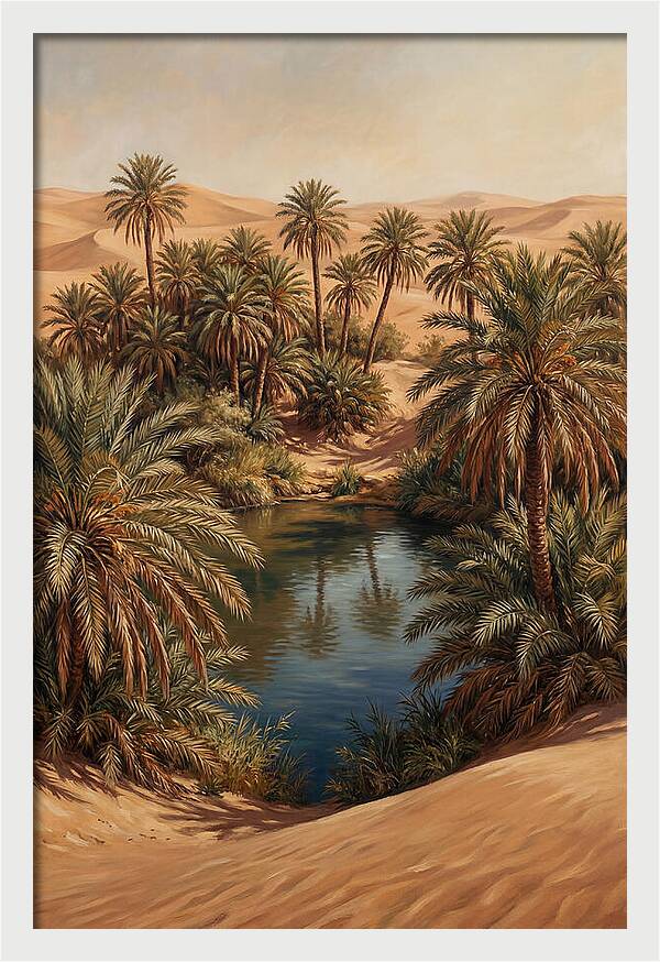 Oasis Serenity Amidst Sands
