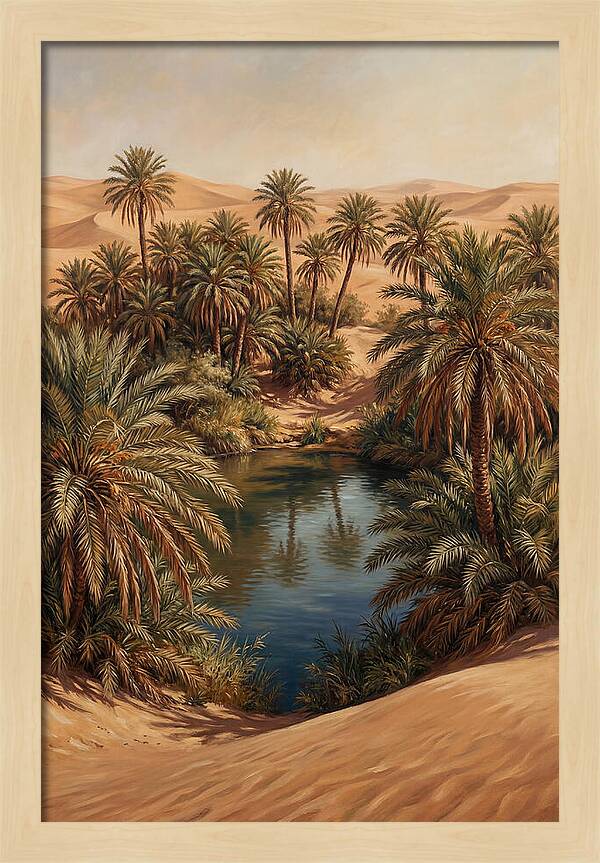 Oasis Serenity Amidst Sands