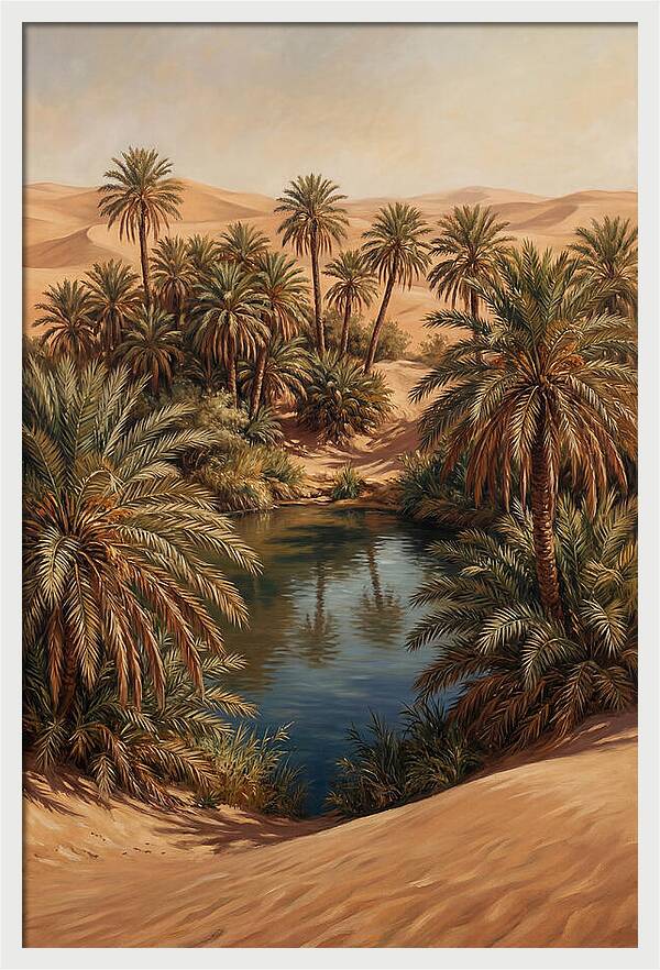 Oasis Serenity Amidst Sands