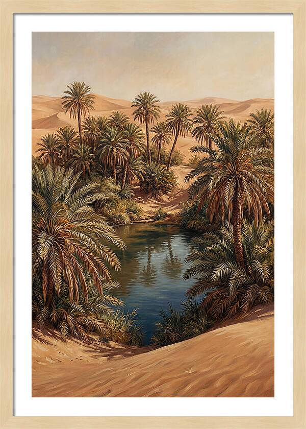Oasis Serenity Amidst Sands