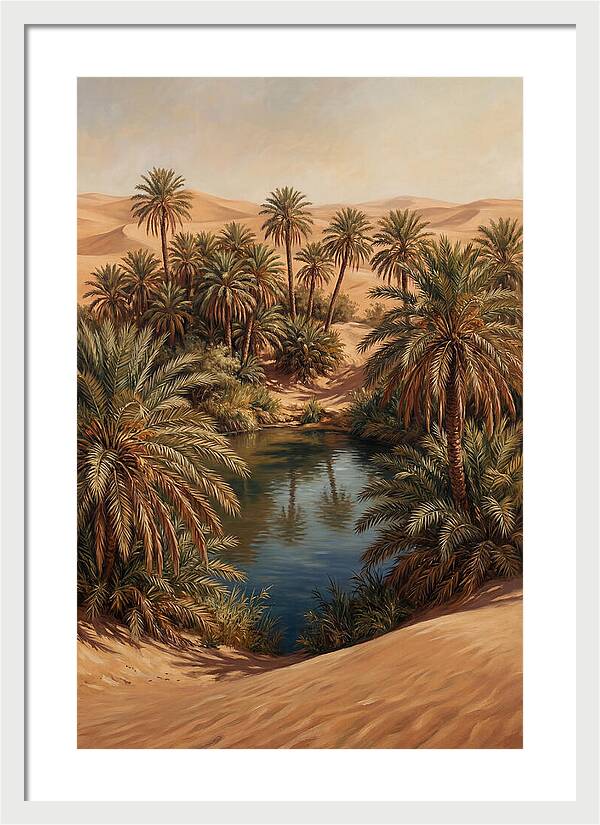 Oasis Serenity Amidst Sands