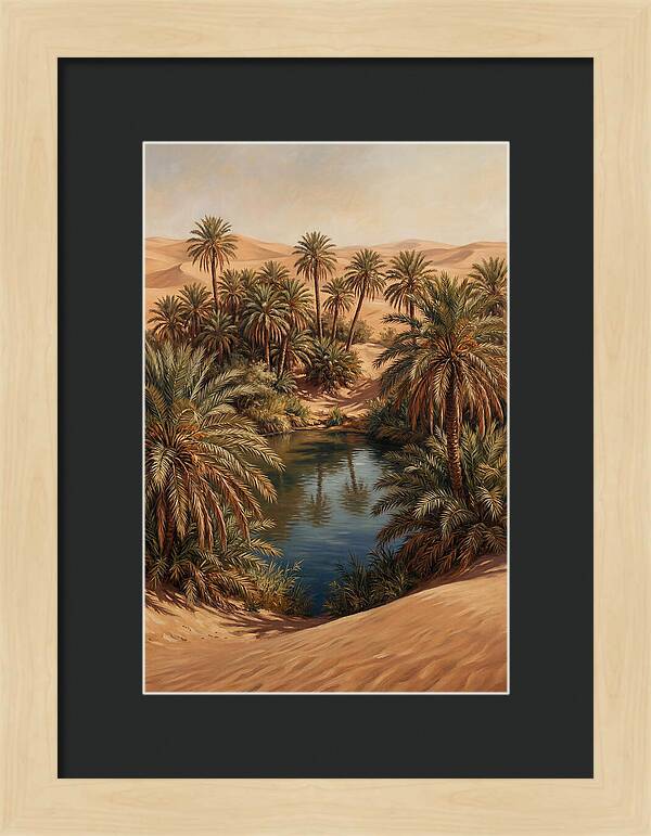 Oasis Serenity Amidst Sands