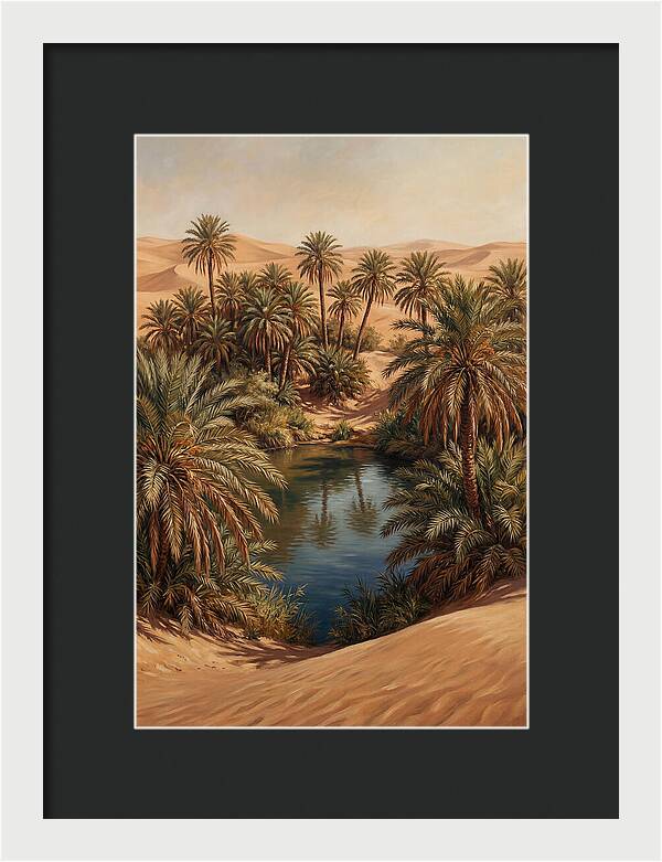 Oasis Serenity Amidst Sands