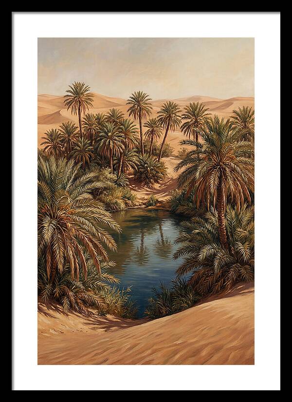 Oasis Serenity Amidst Sands