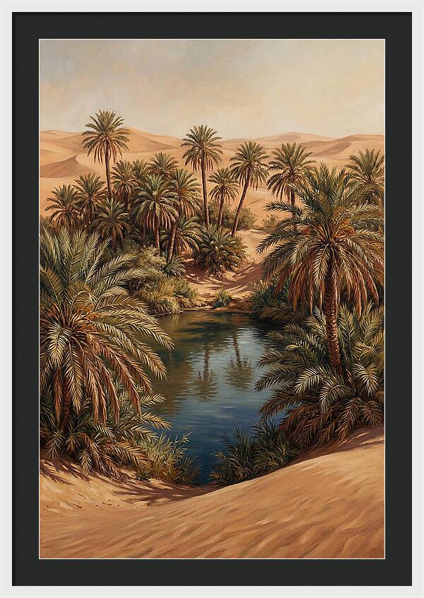 Oasis Serenity Amidst Sands