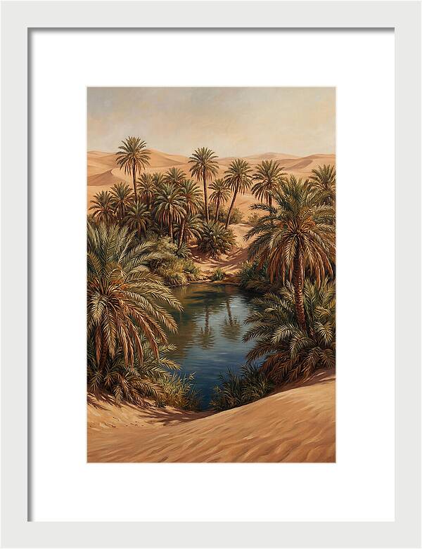Oasis Serenity Amidst Sands