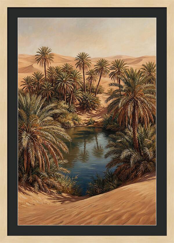 Oasis Serenity Amidst Sands
