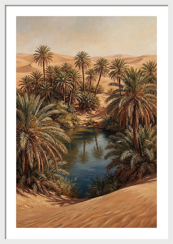 Oasis Serenity Amidst Sands