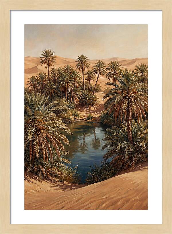 Oasis Serenity Amidst Sands