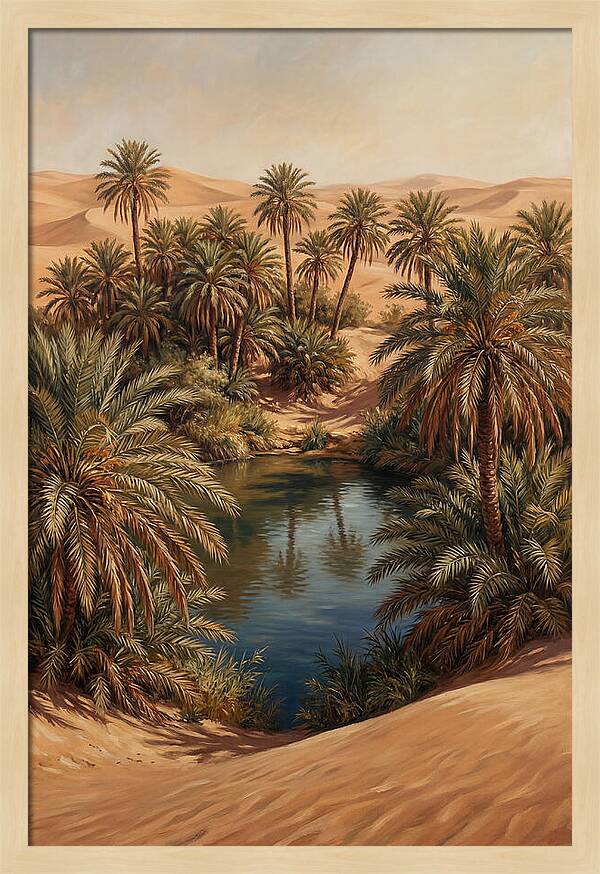 Oasis Serenity Amidst Sands