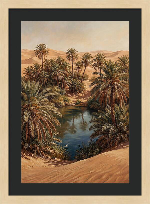 Oasis Serenity Amidst Sands